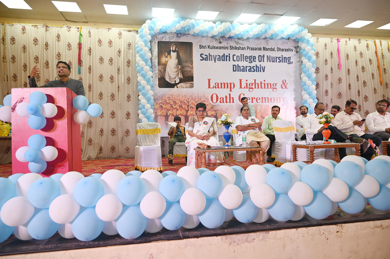 Sahyadri College of Nursing ceremony stage