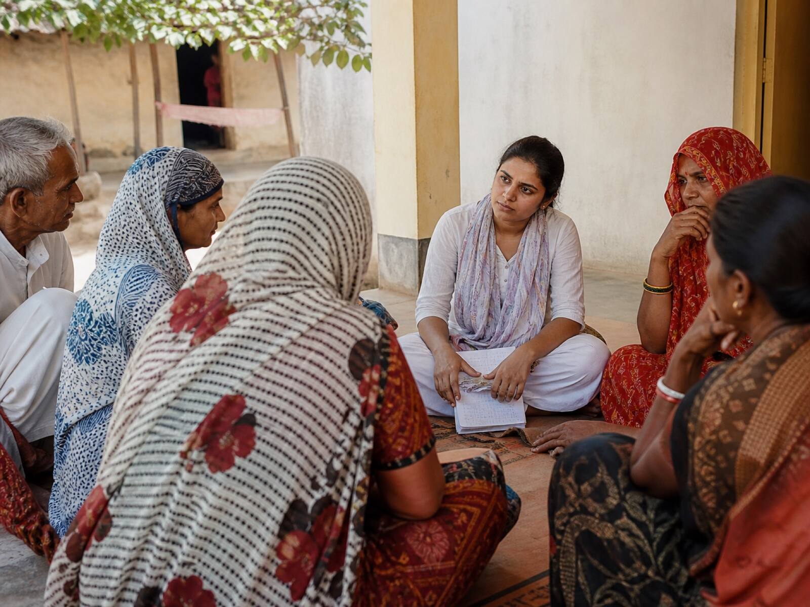 People meeting in a community setting